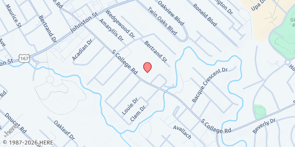 Map showing Royal Lineage Church - Alfa & Omega Church Int at 605 S. College Rd, Lafayette, LA