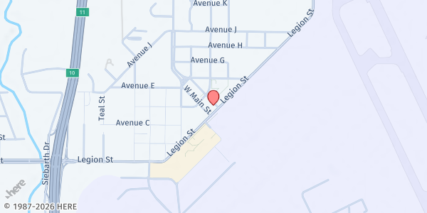 Map showing Faith and Friends Food Pantry at 4009 Legion St, Lake Charles, LA