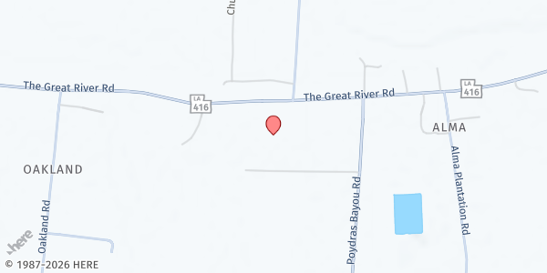 Map showing Immaculate Conception Lakeland at 12364 Hwy 416, Lakeland, LA