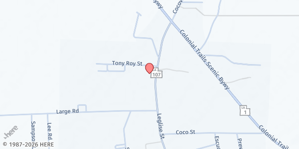 Map showing Mansura Care And Hope Ministry at 1530 Leglise St., Mansura, LA