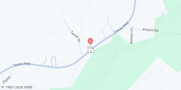 Map showing Pine Belt CAA Sabine at 1858 Texas Highway, Many, LA