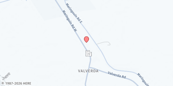 Map showing Little Zion Missionary Baptist Church at 2518 Maringouin Rd.W., Maringouin, LA