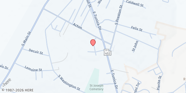 Map showing Avoyelles Progress Action (APAC) at 641 Government St, Marksville, LA