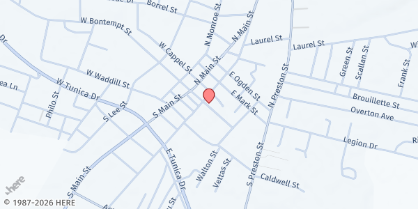 Map showing Marksville Ministry Outreach at 104 N Washington St, Marksville, LA