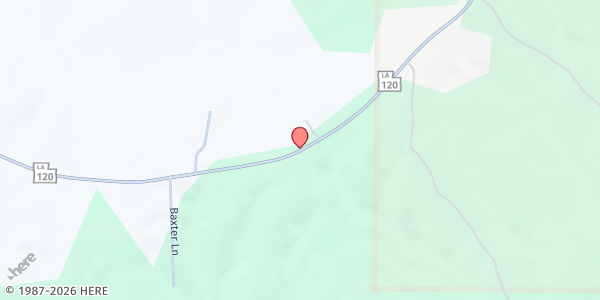 Map showing Old Pisgah Food Pantry at 15192 LA-120, Marthaville, LA