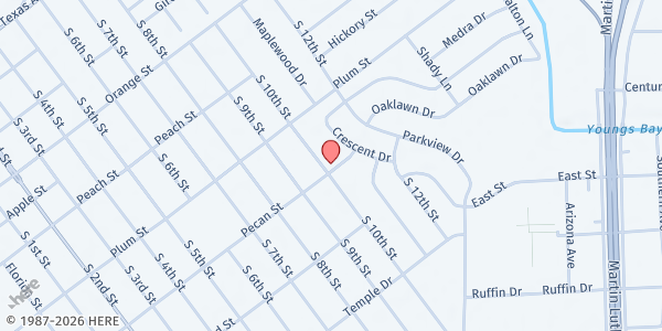 Map showing Berean BC at 1317 S. 10th St., Monroe, LA
