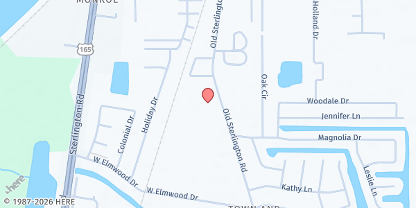 Map showing Greater Realness at 3831 Old Sterlington Rd., Monroe, LA