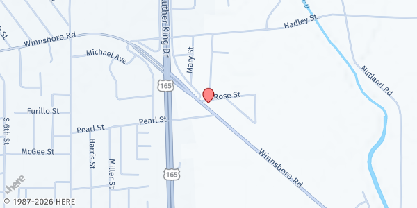 Map showing Ray of Hope at 1935 Winnsboro Rd., Monroe, LA