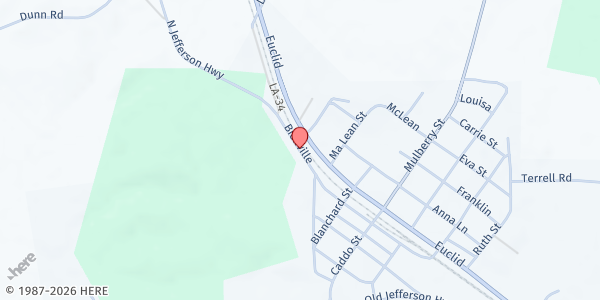 Map showing Harvest Of Hope at 328 Bienville St, Montgomery, LA