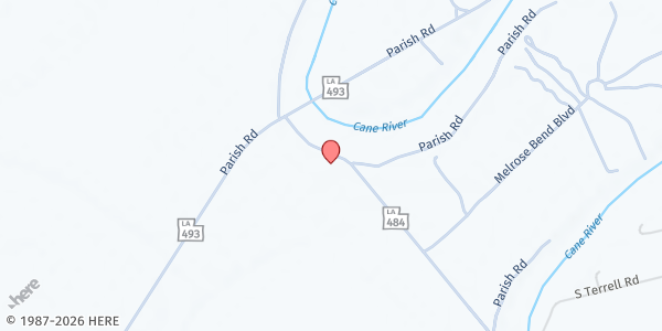 Map showing St. Augustine Catholic Church at 2262 Hwy. 484, Natchez, LA