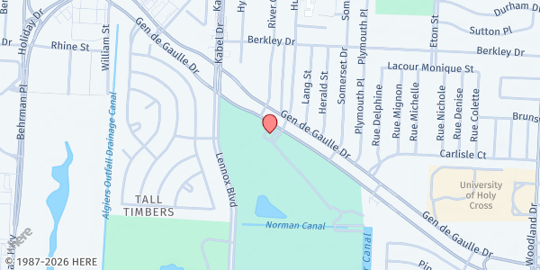 Map showing Impact Ministries of New Orleans at 4901 General De Gaulle Dr, New Orleans, LA