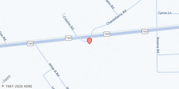 Map showing Christian Rural Service Center at 8348 HWY190 (Mallet), Opelousas, LA
