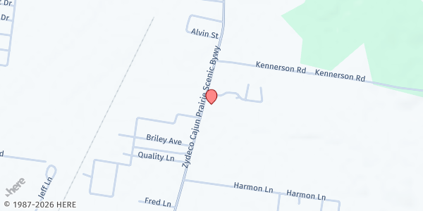 Map showing Church of Christ at Northside at 9026 Hwy. 182, Opelousas, LA