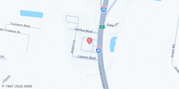 Map showing Mobile Market - Opelousas General Hospital-South at 3983 Interstate 49 S. Service Rd., Opelousas, LA