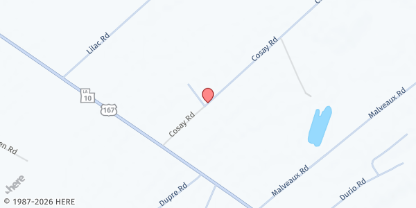 Map showing Mohorn Missionary Baptist Church at 216 Cosay Road, Opelousas, LA