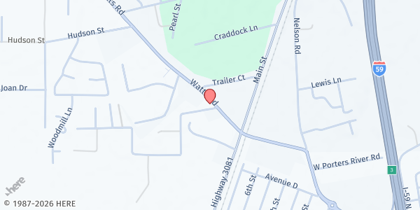 Map showing The Connection Church of the Nazarene at 64129 Hwy. 41, Pearl River, LA