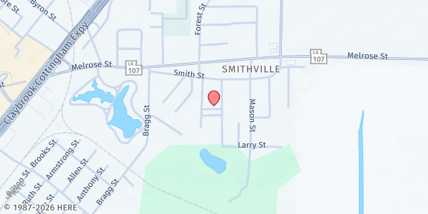 Map showing Good Hope Baptist Church at 114 S Cl Bradford St, Pineville, LA