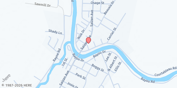 Map showing St. Landry CAA - Sacred Heart Rectory at 403 N. Saizon St., Port Barre, LA