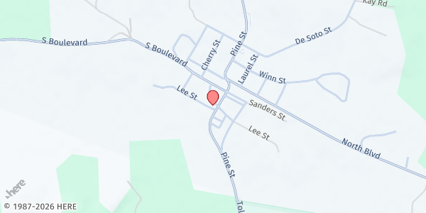 Map showing Provencal City Hall at 1968 Highway 117, Provencal, LA