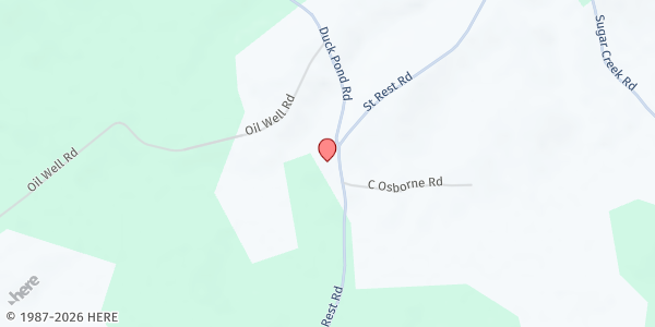 Map showing St. Rest Church at 813 St. Rest Church Rd., Quitman, LA