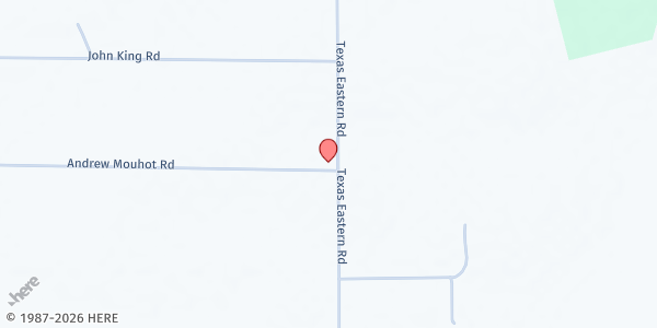Map showing South Beau C.A.R.E. Ministries at 2465 Texas Eastern Rd., Ragley, LA
