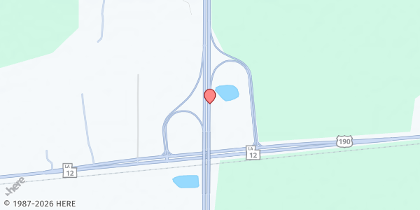 Map showing St. Pius X Catholic Church at 16816 Hwy 171, Ragley, LA