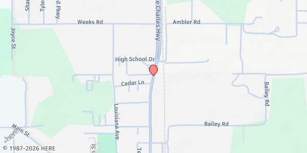 Map showing Rosepine Mobile Pantry - The Church International at 1436 Church St, Rosepine, LA