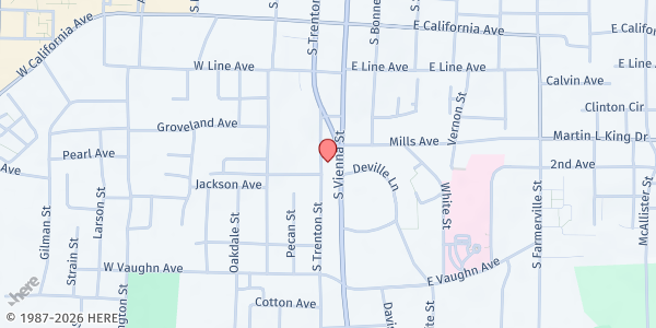 Map showing Youth on a Mission at 910 S. Vienna St., Ruston, LA