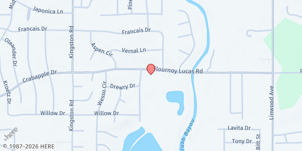 Map showing New Vision Community Church (Shreveport) at 727 Flournoy Lucas Rd., Shreveport, LA