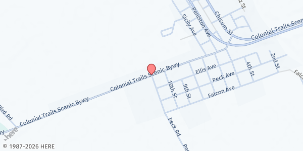 Map showing Sicily Island Mobile Pantry - First Methodist Church at LA-8, Sicily Island, LA