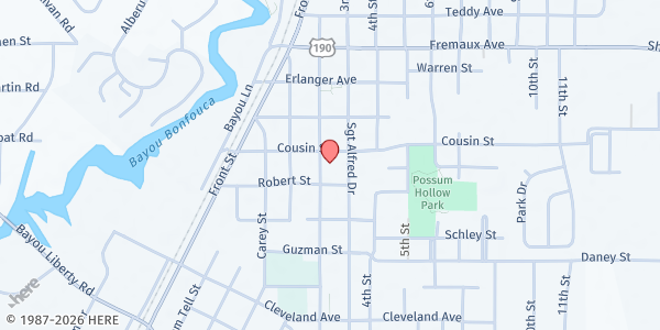 Map showing Community Christian Concern at 2515 Carey St., Slidell, LA