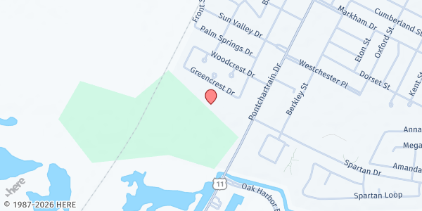 Map showing First Baptist Church Slidell at 4141 Pontchartrain Dr, Slidell, LA