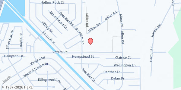 Map showing Greater North Shore FGBC at 840 Voters Rd, Slidell, LA