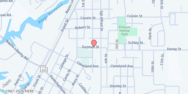 Map showing Mt. Olive Feeding Ministry at 2442 2nd St., Slidell, LA