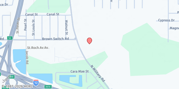 Map showing Revive Church at 60456 Military Rd, Slidell, LA