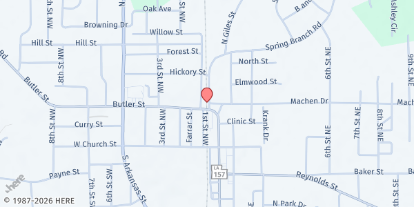 Map showing Little Free Pantry Springhill #1 at 400 N. Giles St., Springhill, LA