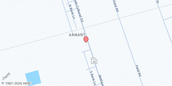 Map showing World Teaching Ministries at 2554 Hwy. 20, Vacherie, LA
