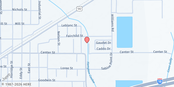 Map showing Pentecostals of Vinton at 835 Fairchild St, Vinton, LA