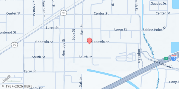 Map showing St. Joseph Catholic Church - Vinton at 1502 Industrial St, Vinton, LA