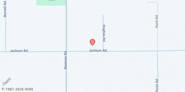 Map showing Chaneyville Community Center at 13211 Jackson Rd., Zachary, LA