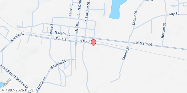 Map showing Zwolle Mobile Pantry - Zwolle Fiesta Grounds at 1100 S Main St, Zwolle, LA