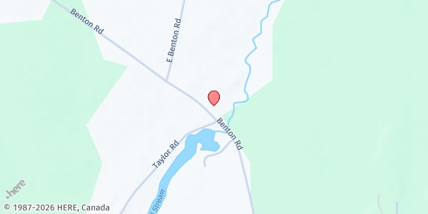 Map showing Loaves & Fishes-Albion Food Pantry at 123 Benton Rd, Albion, ME