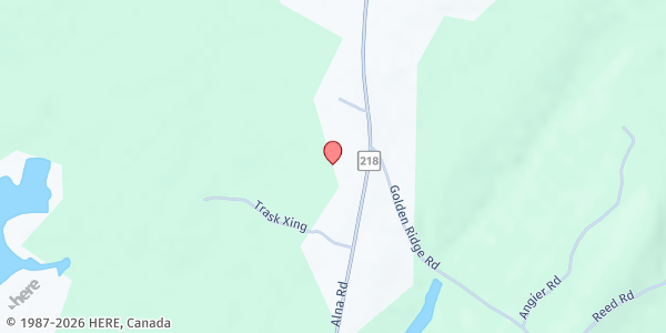 Map showing Alna Food Pantry at 1574 Alna Road, Alna, ME
