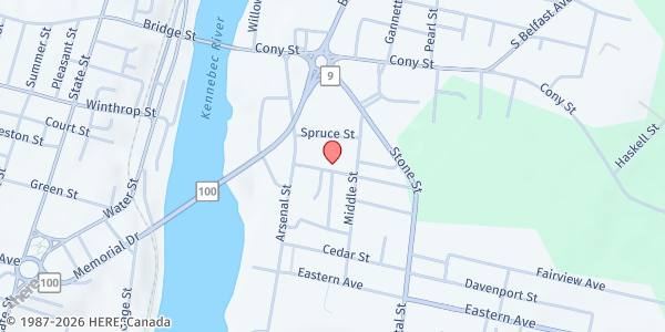 Map showing Family Medicine Institute at 15 E Chestnut St, Augusta, ME