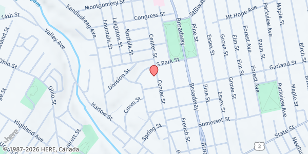 Map showing Samaritan, Inc @ River City Wesleyan Church in Bangor at 146 Center Street, Bangor, ME