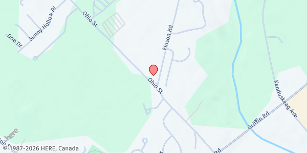 Map showing The Rock Church at 1195 Ohio Street, Bangor, ME