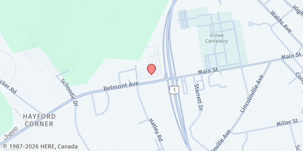 Map showing Belfast Soup Kitchen at 31 Belmont Avenue, Belfast, ME