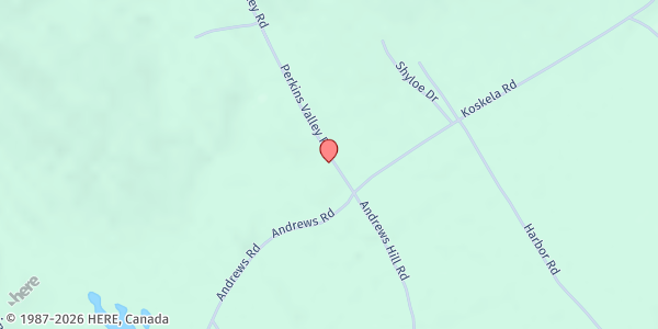 Map showing Seventh-day Adventist Church-Woodstock Food Pantry at 25 Perkins Valley Rd, Bryant Pond, ME