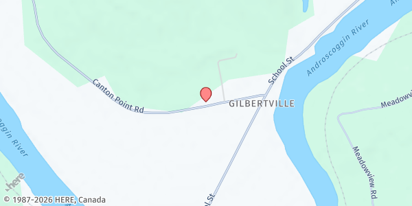 Map showing Conant Acres at 55 Canton Point Road, Canton, ME