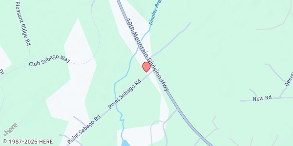 Map showing Casco Alliance Church Food Pantry at 7 Point Sebago Rd., Casco, ME